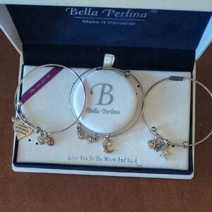 Bella Perlina Silver Charm Bracelet Collection